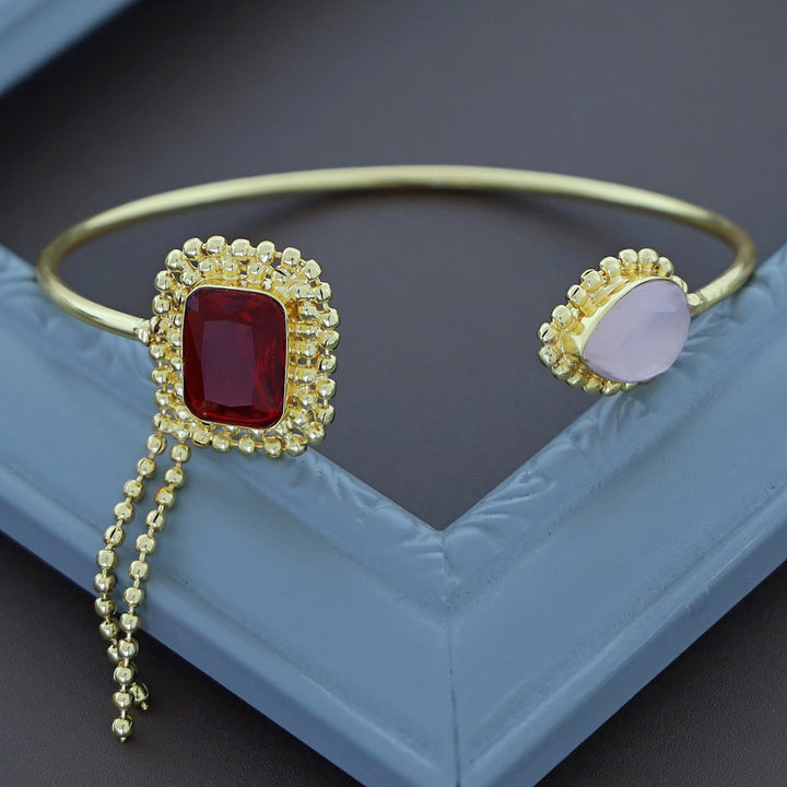 Aarviya Square And Drop Glossy Bangle