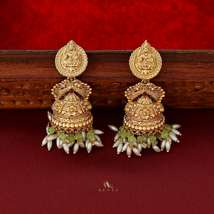 Saraswathi Devi Rice Pearl Jhumka