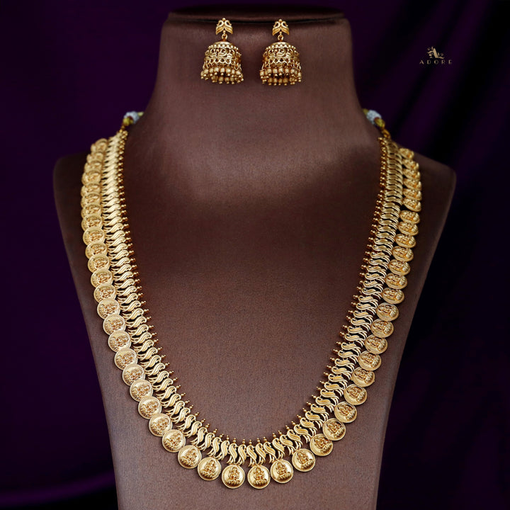 Premium Agni Devi Coin Neckpiece With Earring