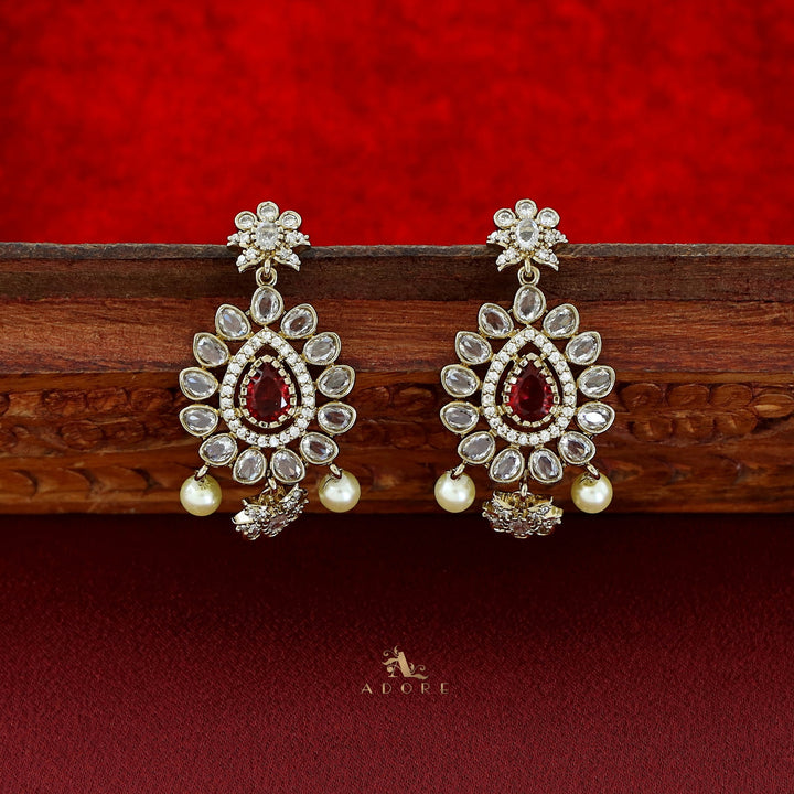Eryna AD Stone Neckpiece With Earring