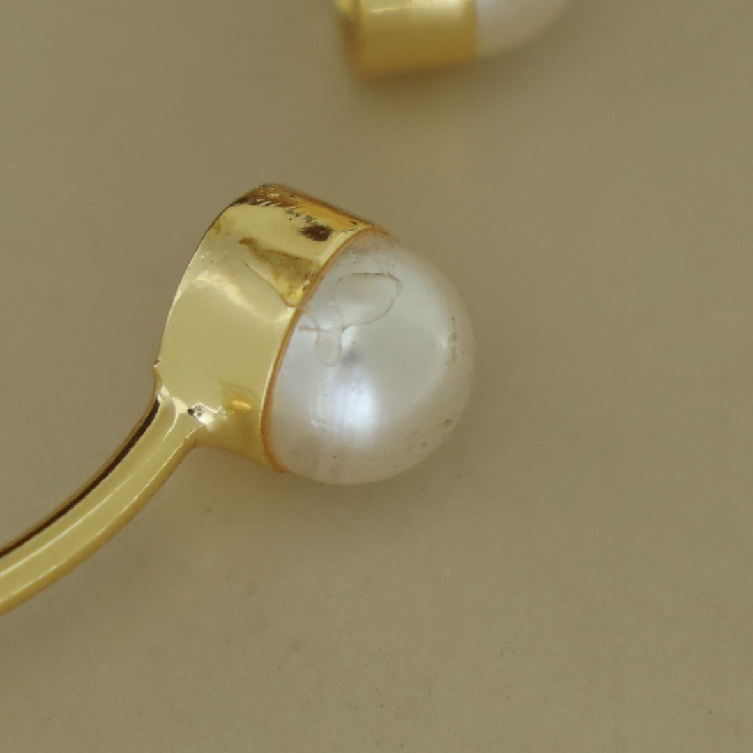 2 Stone Jewel Pearl Bracelet