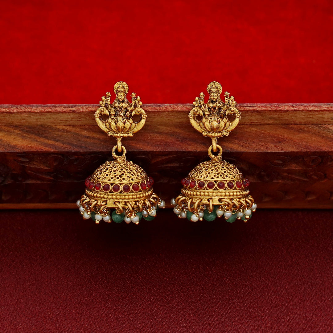 Saraswati Devi Haram Layered Neckpiece With Earring