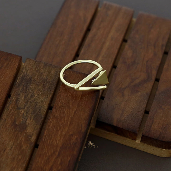 Anyla Golden Triangle Ring