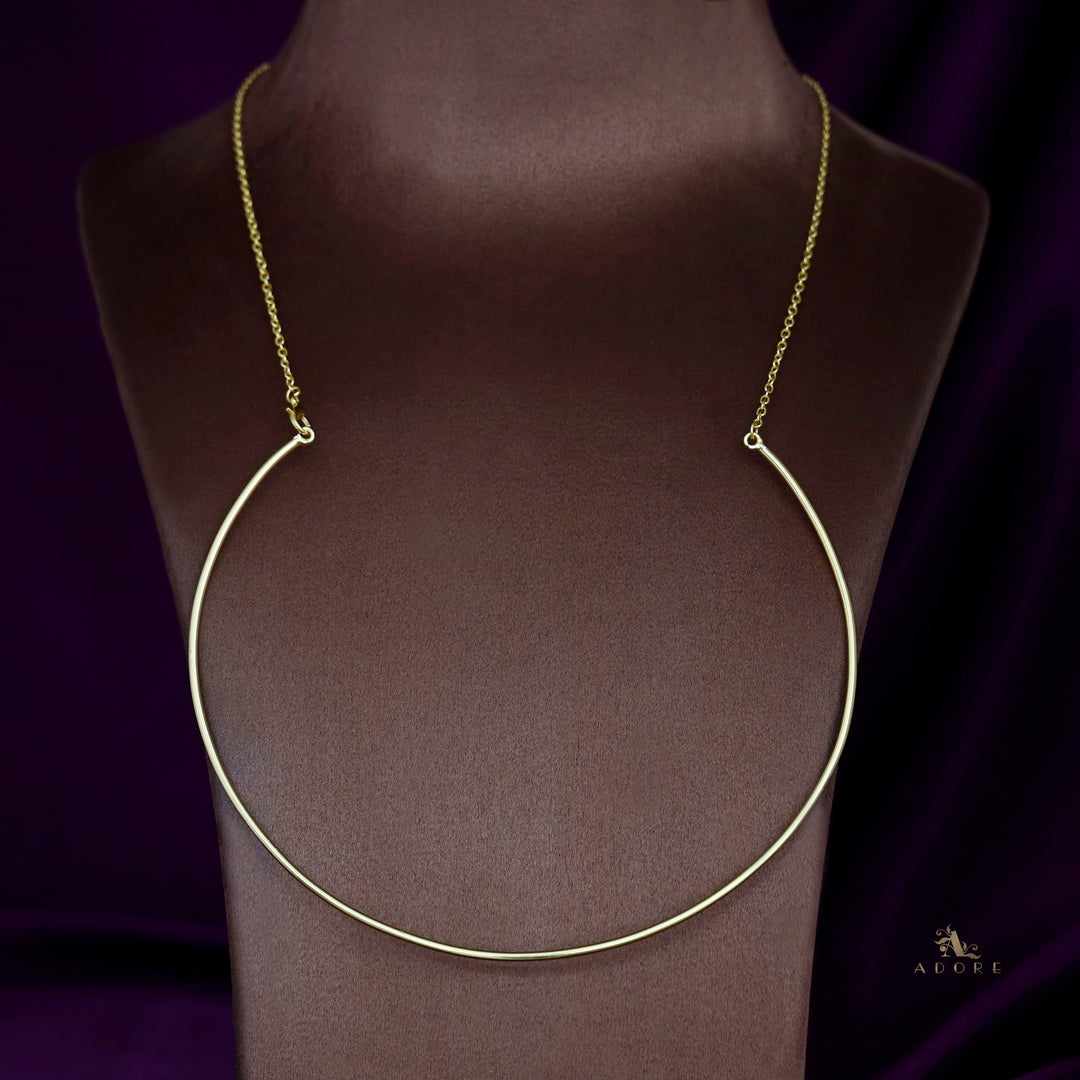 Emery Golden Chain Neck Cuff