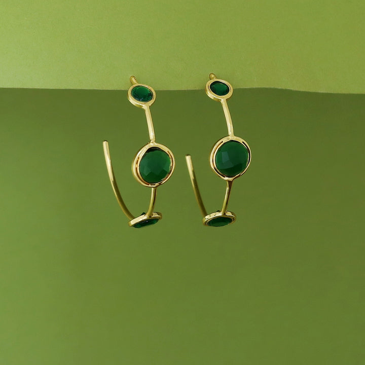 Firdaus Tri Glossy Hoop Earring