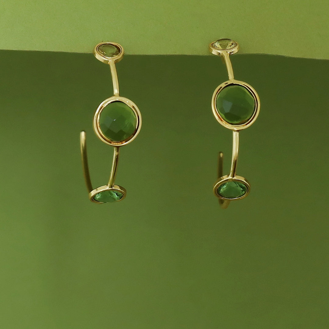 Firdaus Tri Glossy Hoop Earring