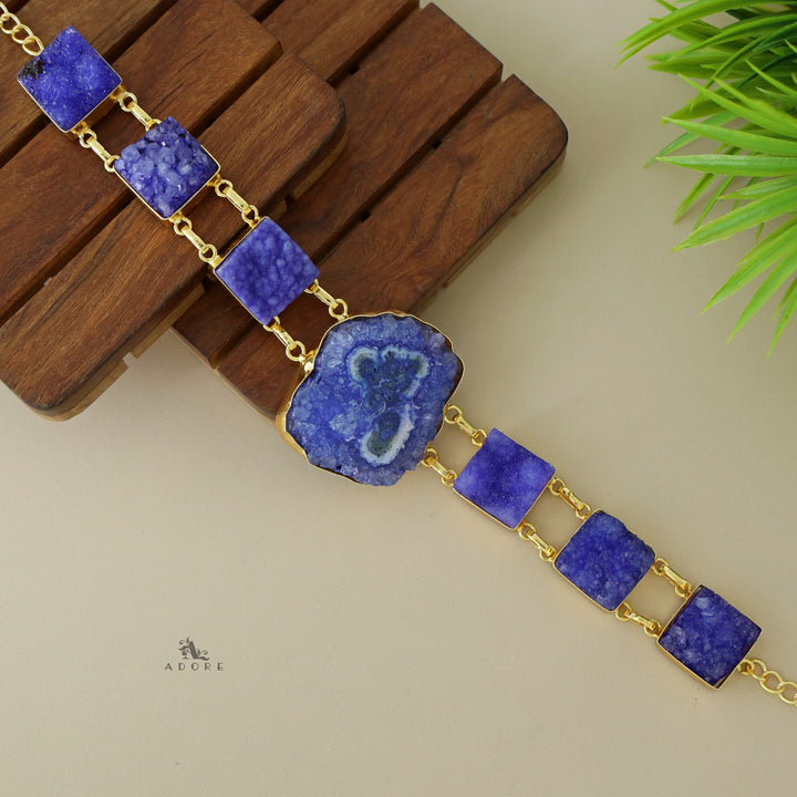 Lavani Solar Agate + Druzy Choker / Short Neckpiece