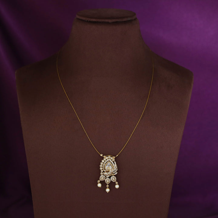 Nayomi AD Stone Mayura Pearl String Neckpiece