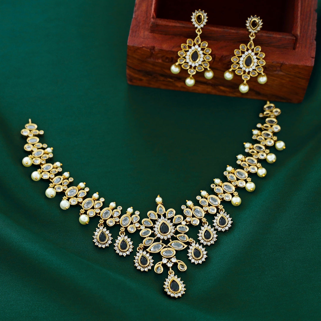 Tirtha Mistry Pearl Neckpiece with Earring