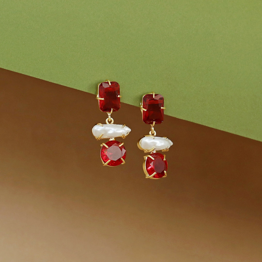 Hanita Baroque + Glossy Earring