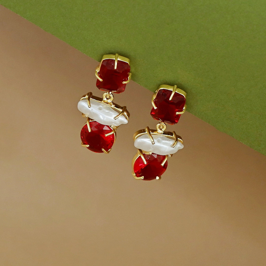 Hanita Baroque + Glossy Earring