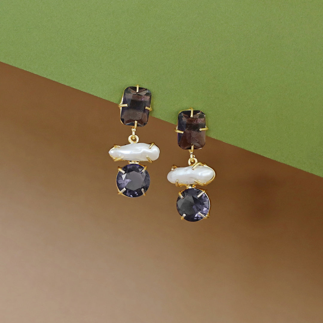 Hanita Baroque + Glossy Earring