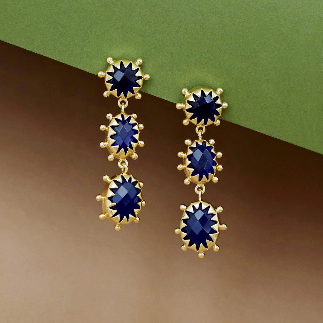 Heer Triple Glossy Earring