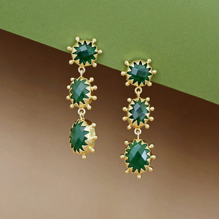 Heer Triple Glossy Earring