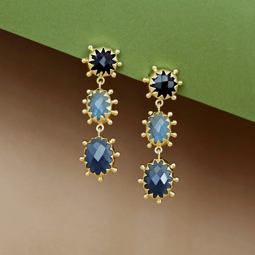 Heer Triple Glossy Earring