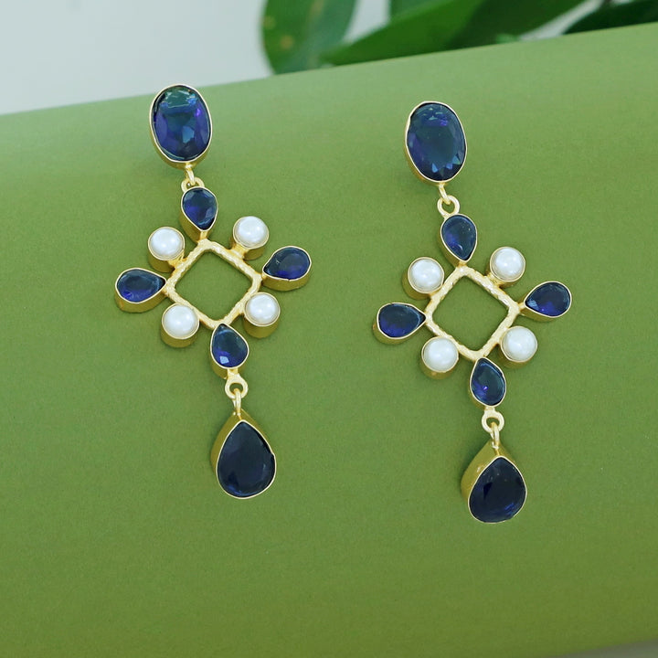 Amity Golden Glossy Pearl Drop Earring