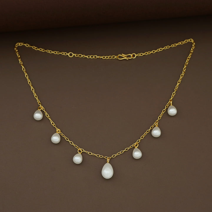 Shima Golden Chainy Novalta Pearl Neckpiece