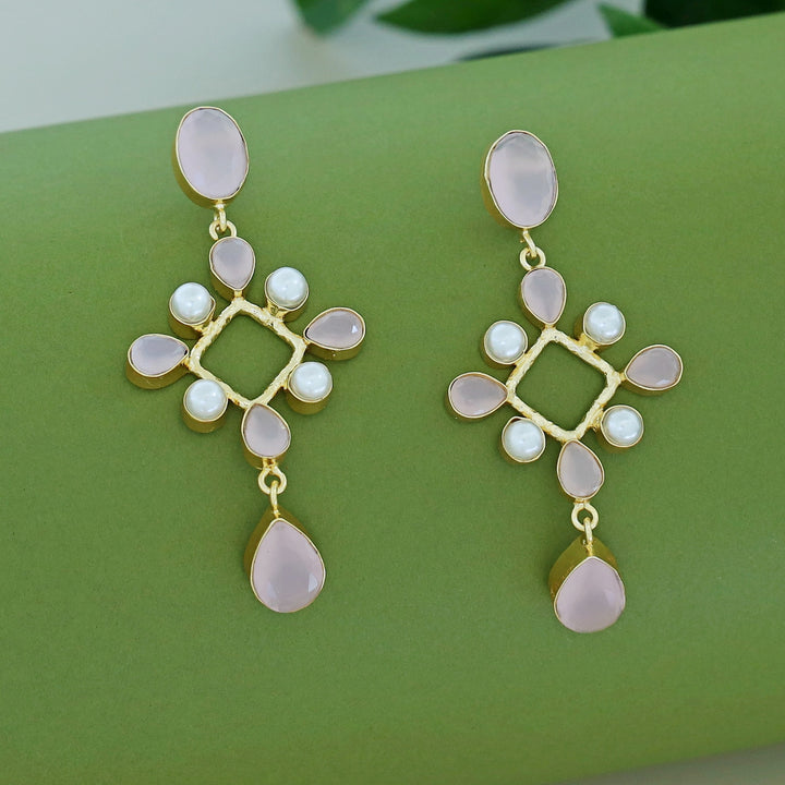 Amity Golden Glossy Pearl Drop Earring