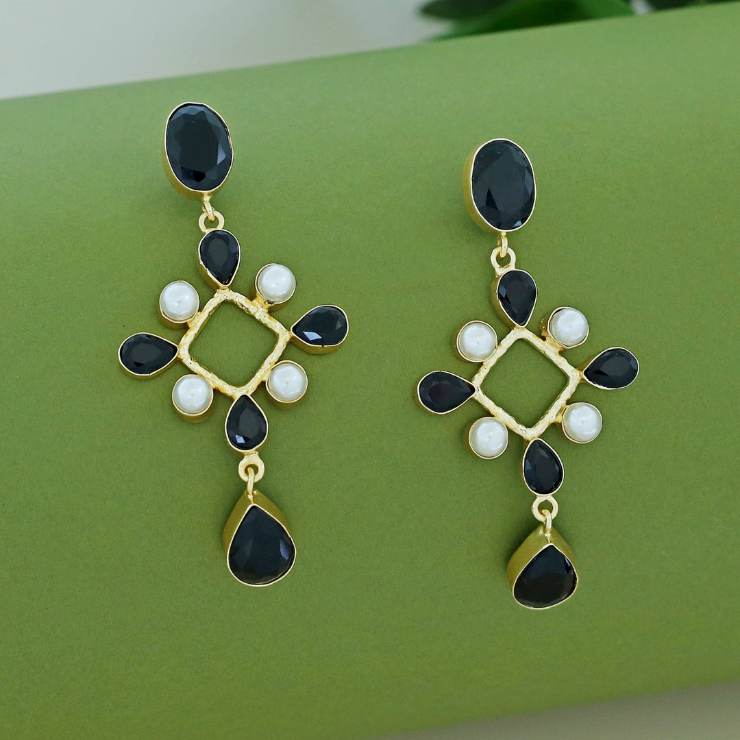 Amity Golden Glossy Pearl Drop Earring