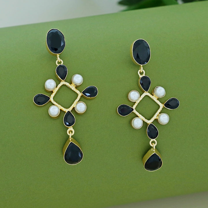 Amity Golden Glossy Pearl Drop Earring