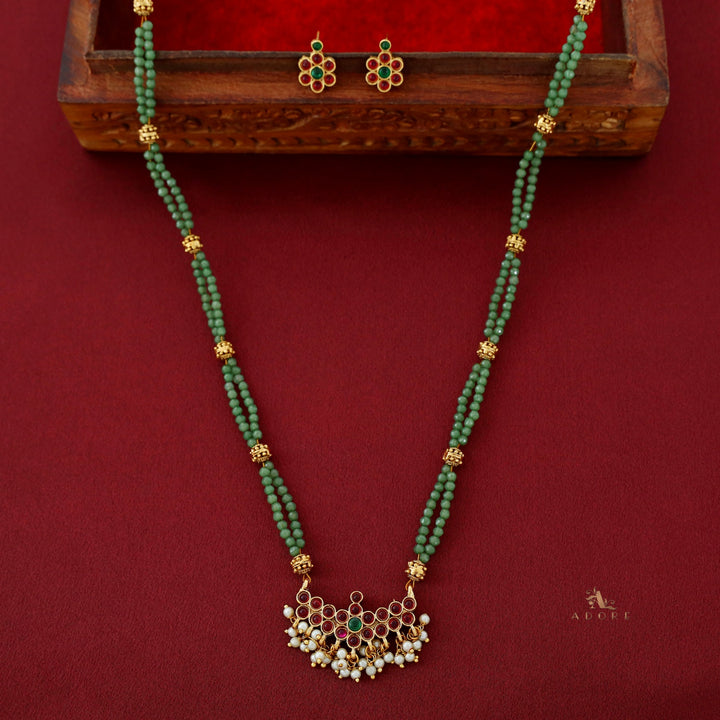 Natasha Reversible Neckpiece With Earrings