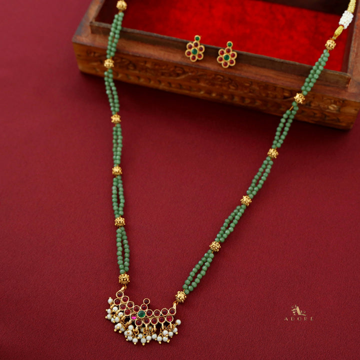 Natasha Reversible Neckpiece With Earrings