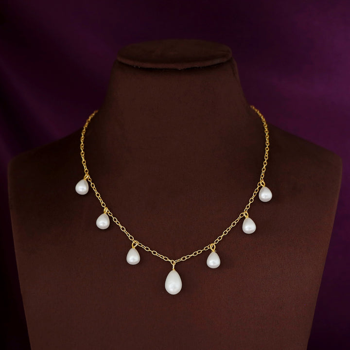 Shima Golden Chainy Novalta Pearl Neckpiece