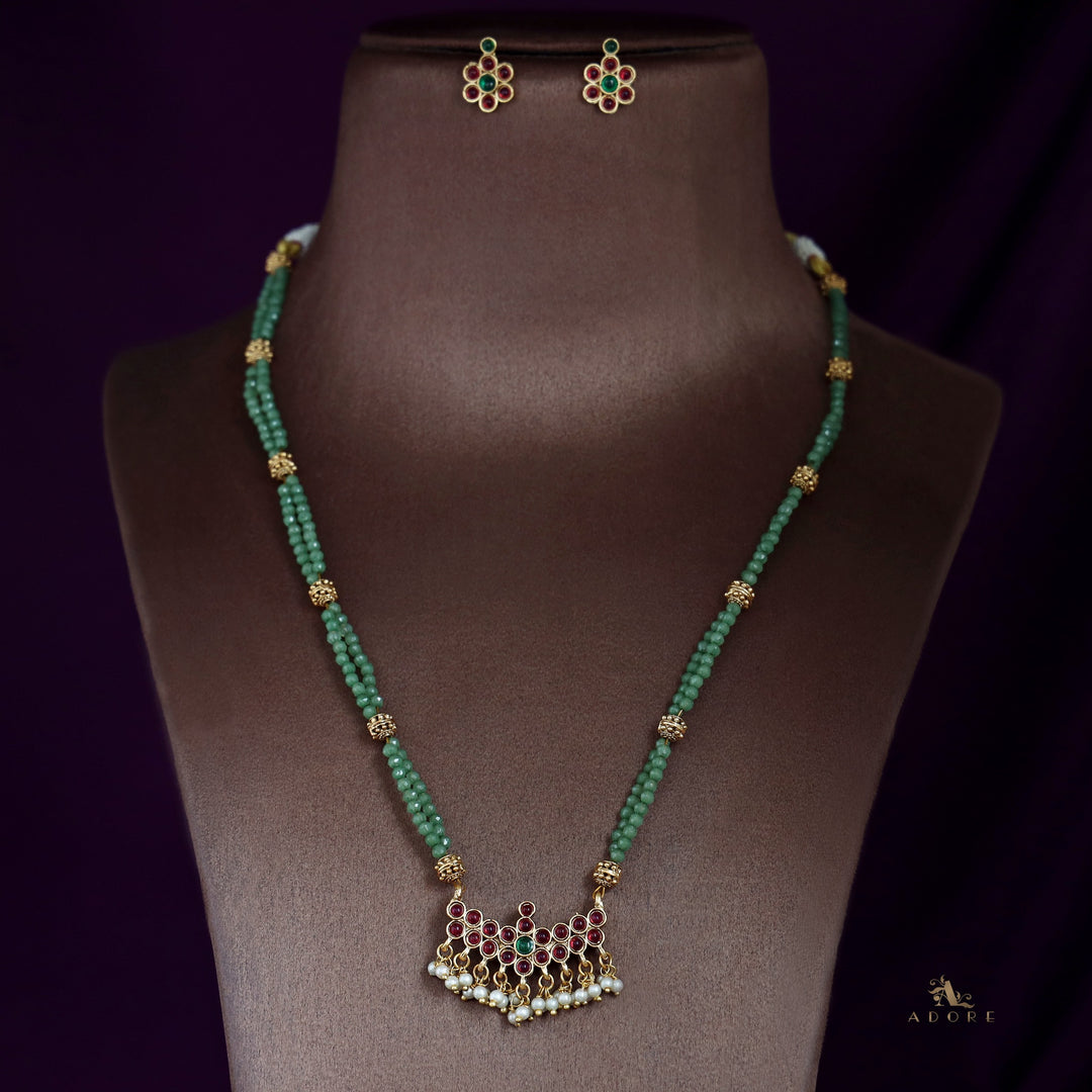 Natasha Reversible Neckpiece With Earrings