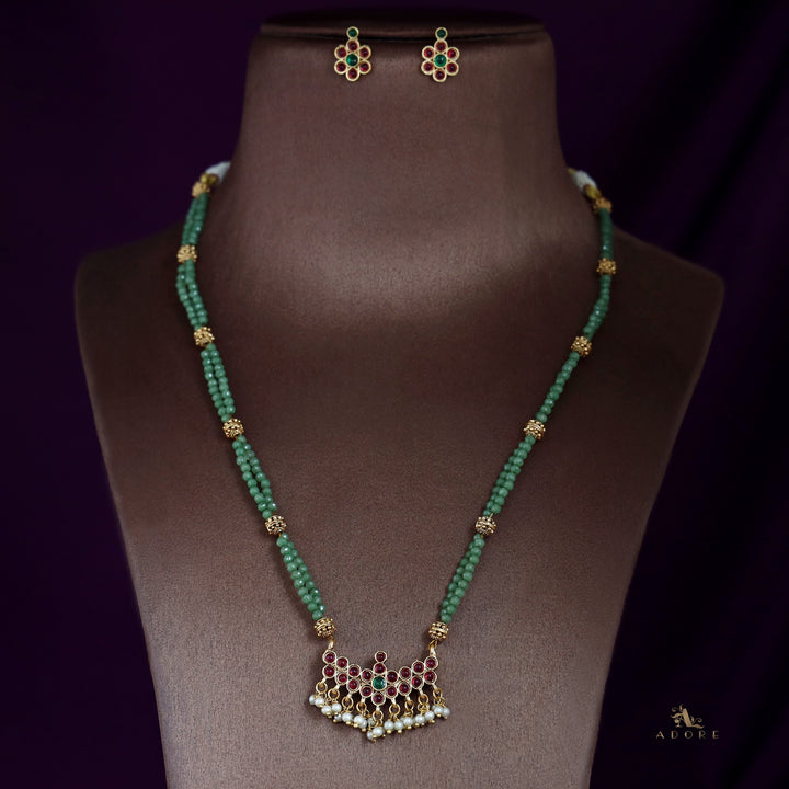 Natasha Reversible Neckpiece With Earrings