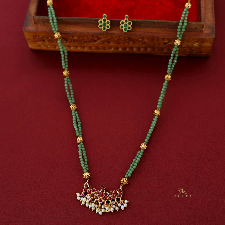 Natasha Reversible Neckpiece With Earrings