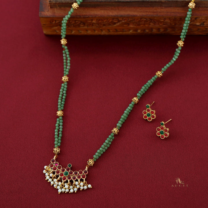 Natasha Reversible Neckpiece With Earrings