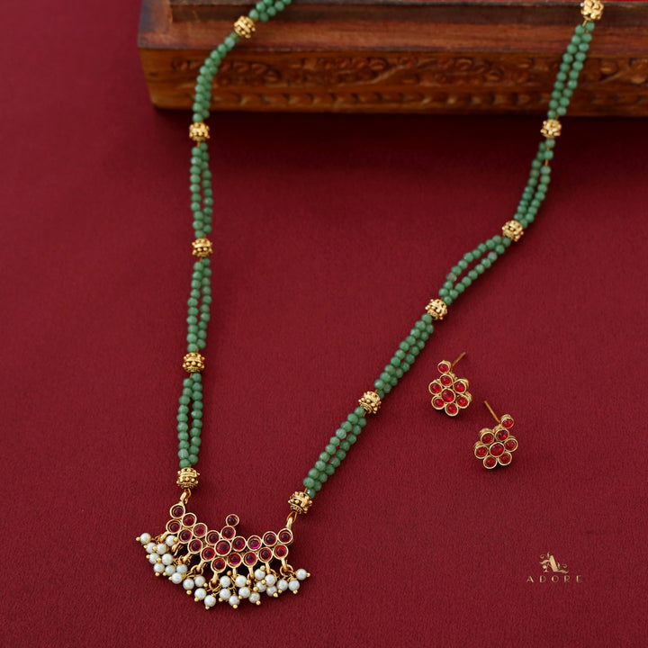 Natasha Reversible Neckpiece With Earrings