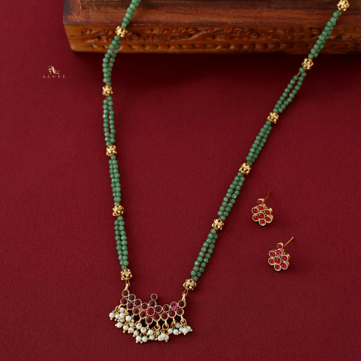 Natasha Reversible Neckpiece With Earrings