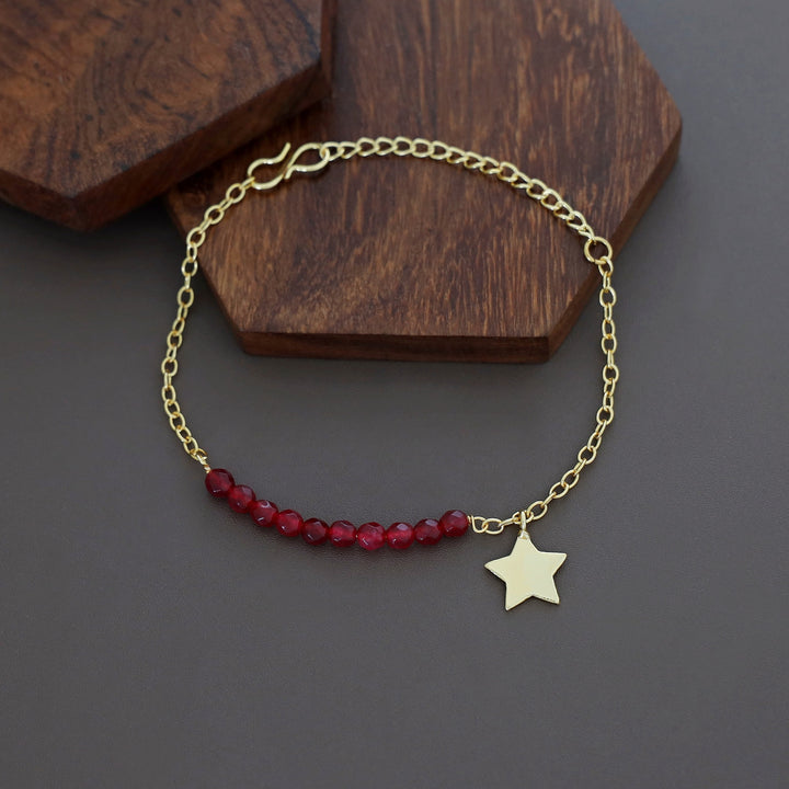 Zahrah Golden Star Beaded Bracelet