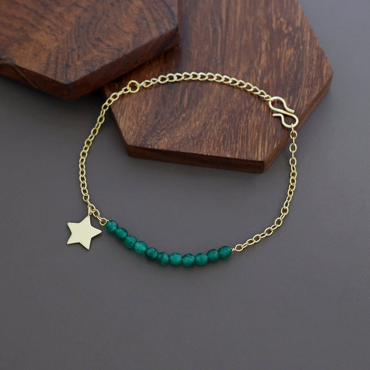 Zahrah Golden Star Beaded Bracelet