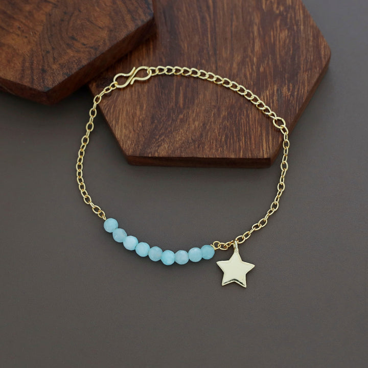 Zahrah Golden Star Beaded Bracelet