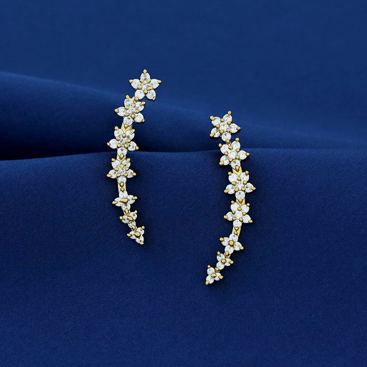 Himadri Golden Flower Ear-Cuff (Set of 2)