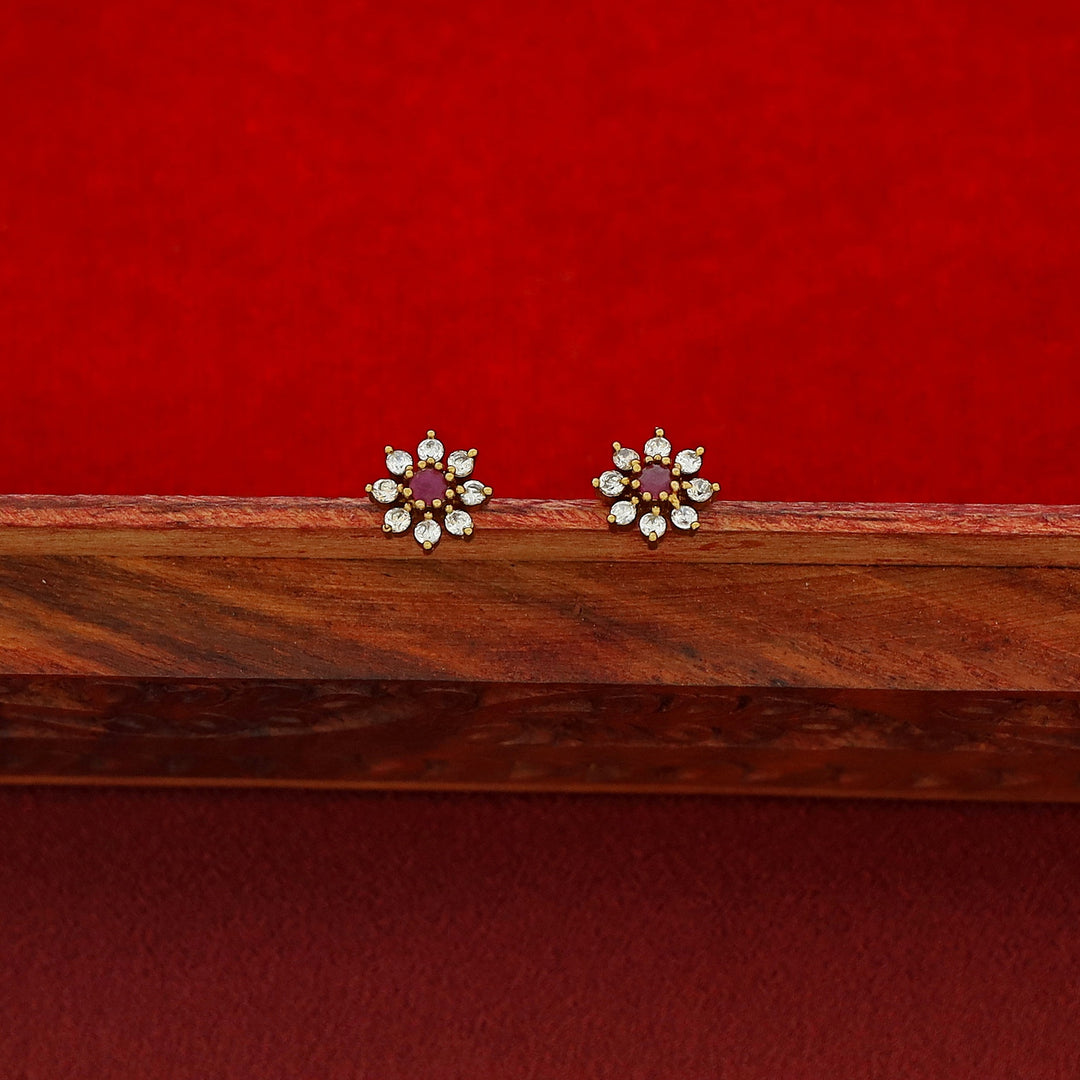 Vasana 5 Floral Mangalsutra With Stud
