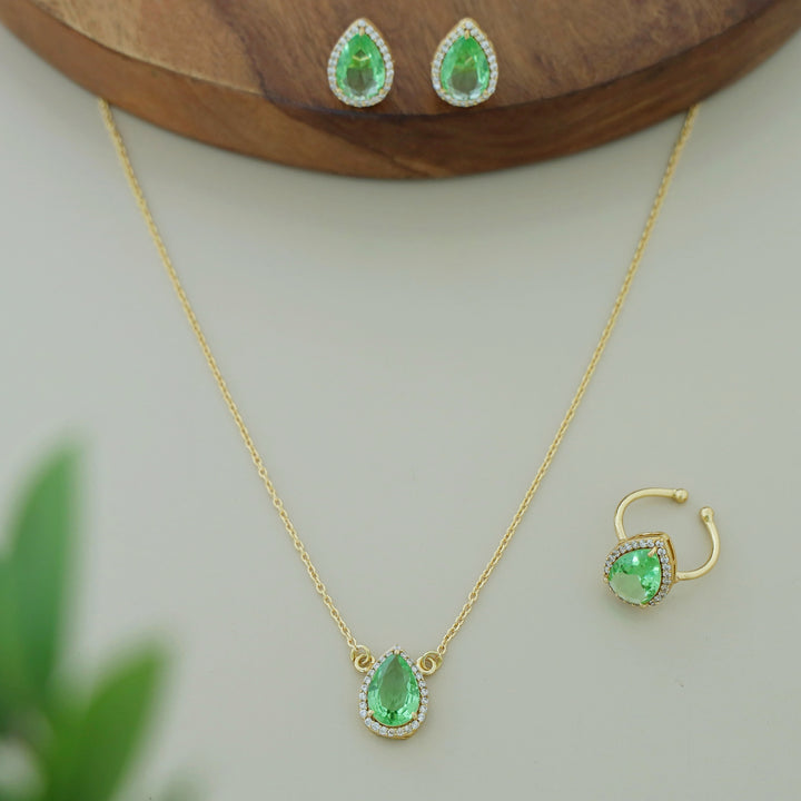 3 In 1 Meltta Drop Glossy Neckpiece Combo