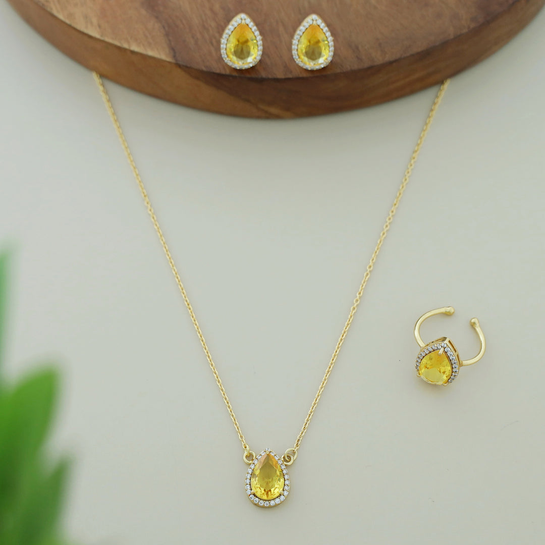 3 In 1 Meltta Drop Glossy Neckpiece Combo