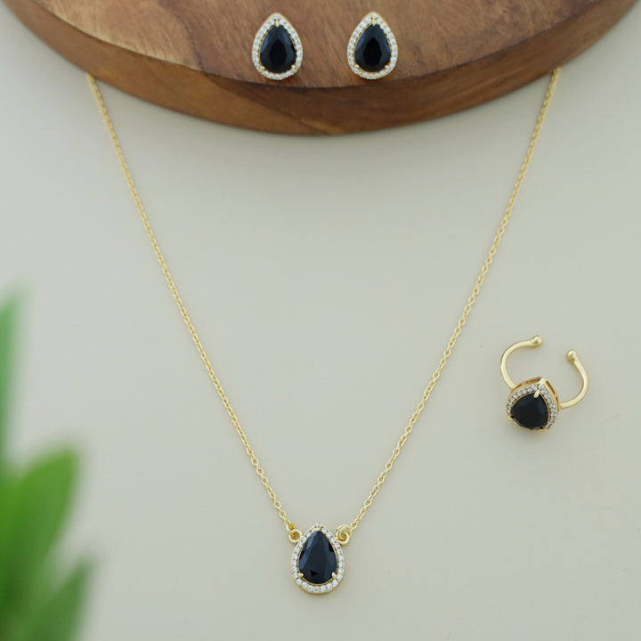 3 In 1 Meltta Drop Glossy Neckpiece Combo