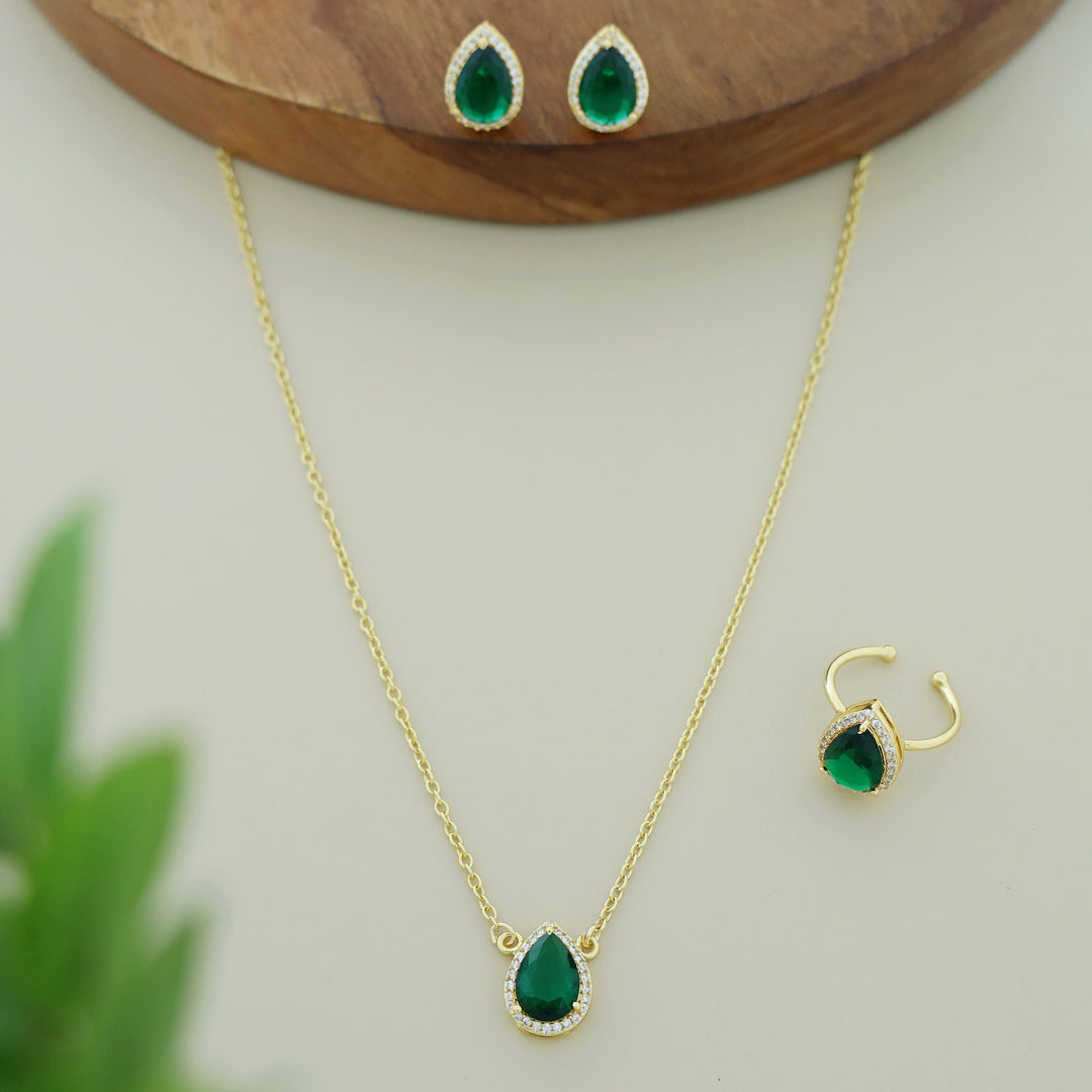 3 In 1 Meltta Drop Glossy Neckpiece Combo