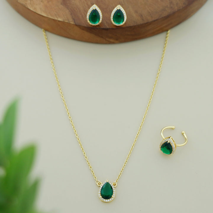 3 In 1 Meltta Drop Glossy Neckpiece Combo
