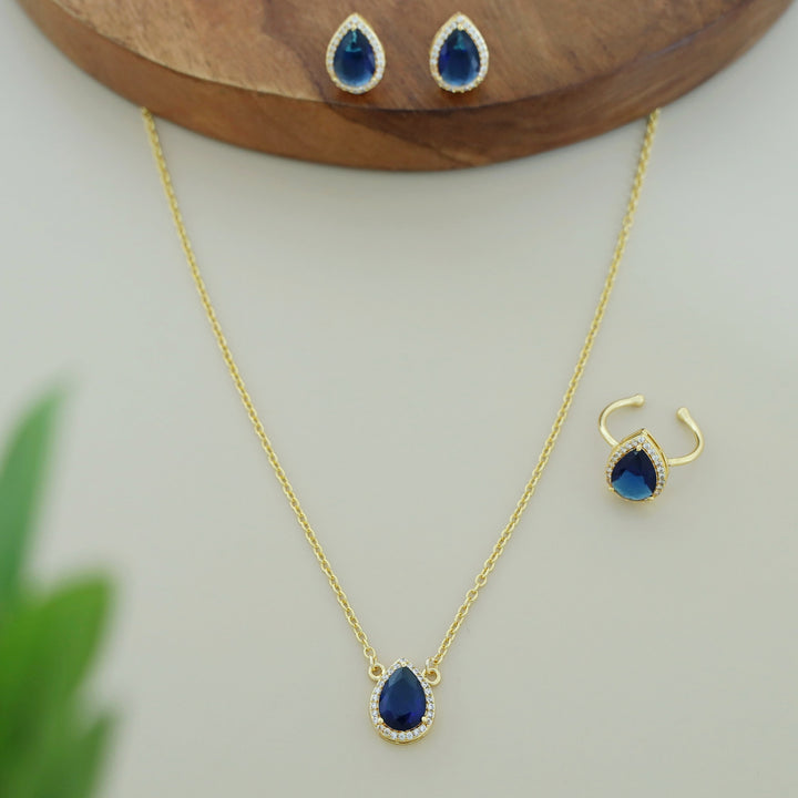 3 In 1 Meltta Drop Glossy Neckpiece Combo