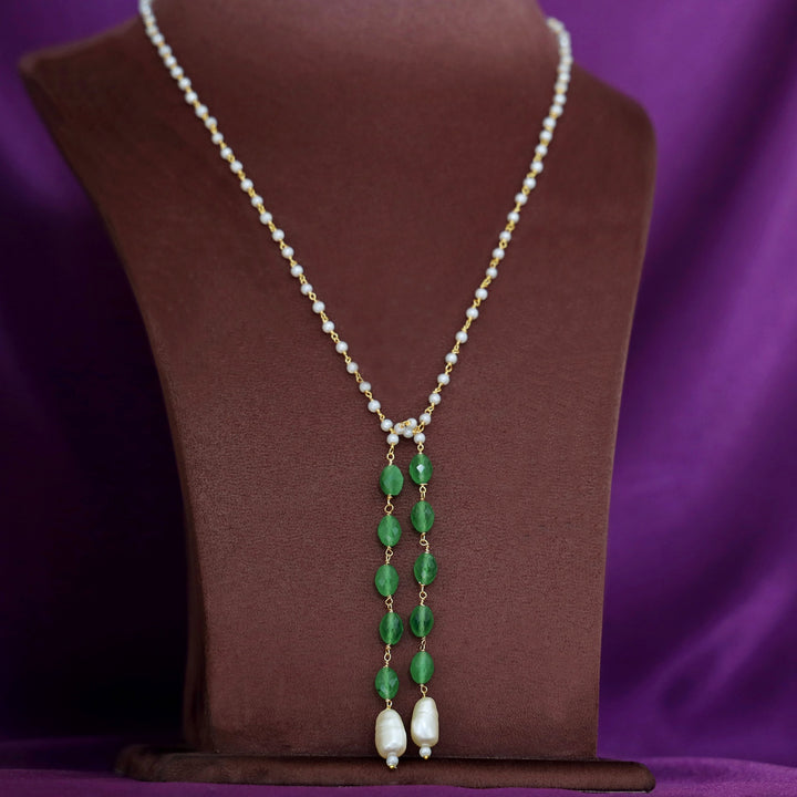 Kaira Pearl Simple Chain Neckpiece