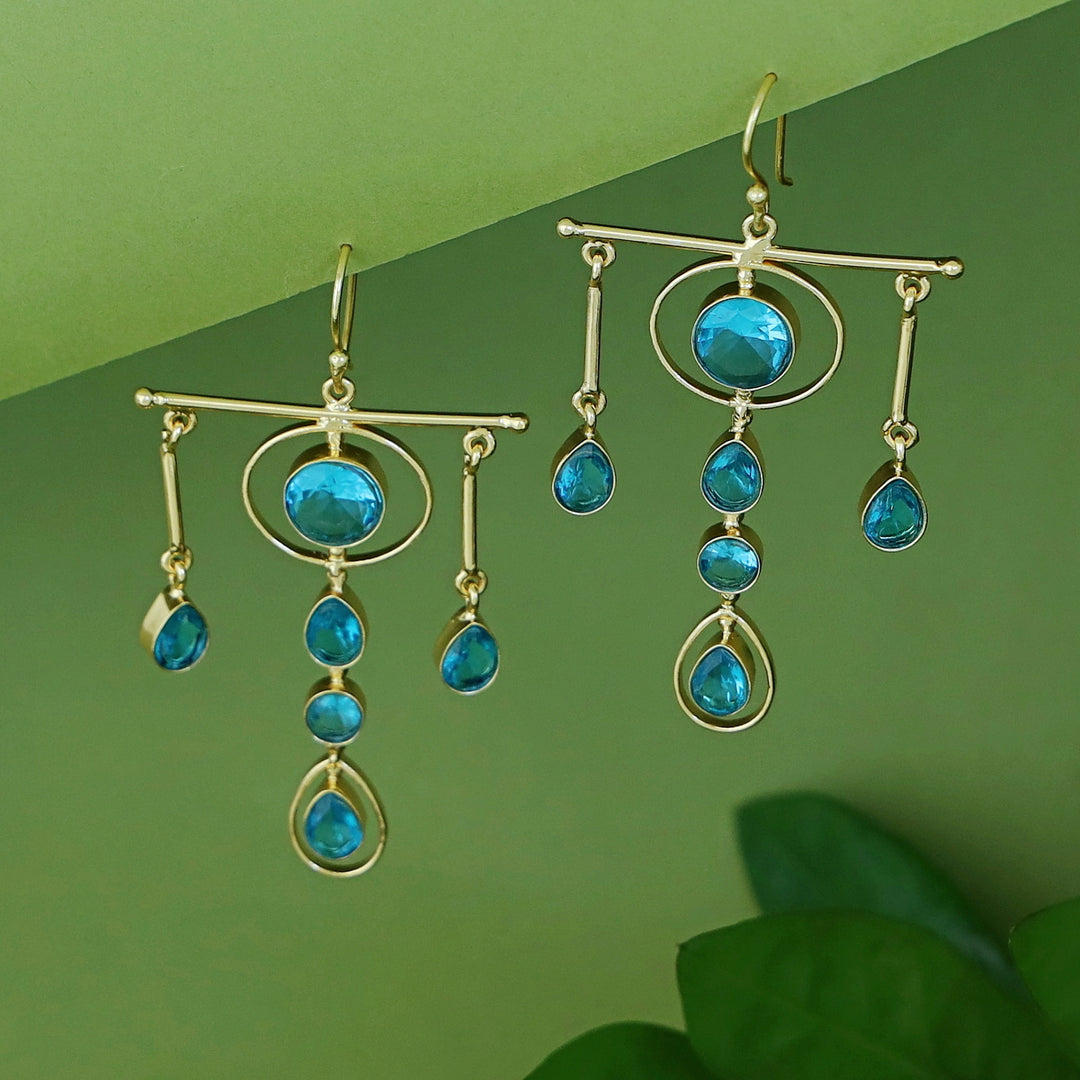 Tithi Triple Stick Glossy Hanging Drop