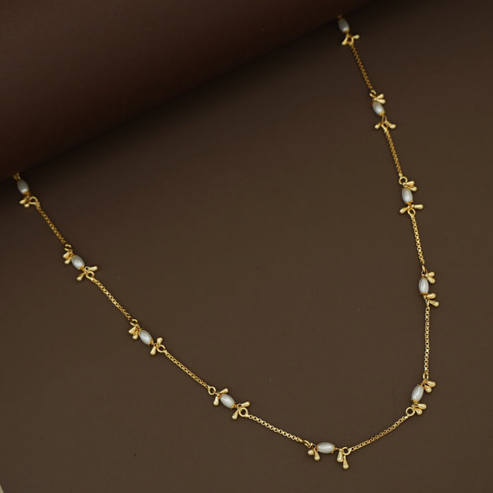 Fayena Golden Rice Pearl Neckpiece