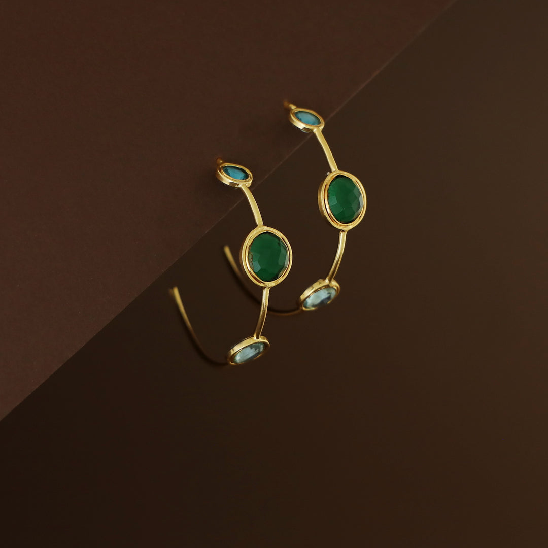 Firdaus Tri Glossy Hoop Earring