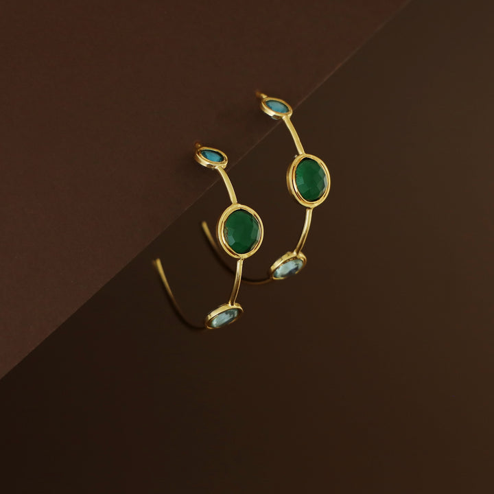 Firdaus Tri Glossy Hoop Earring