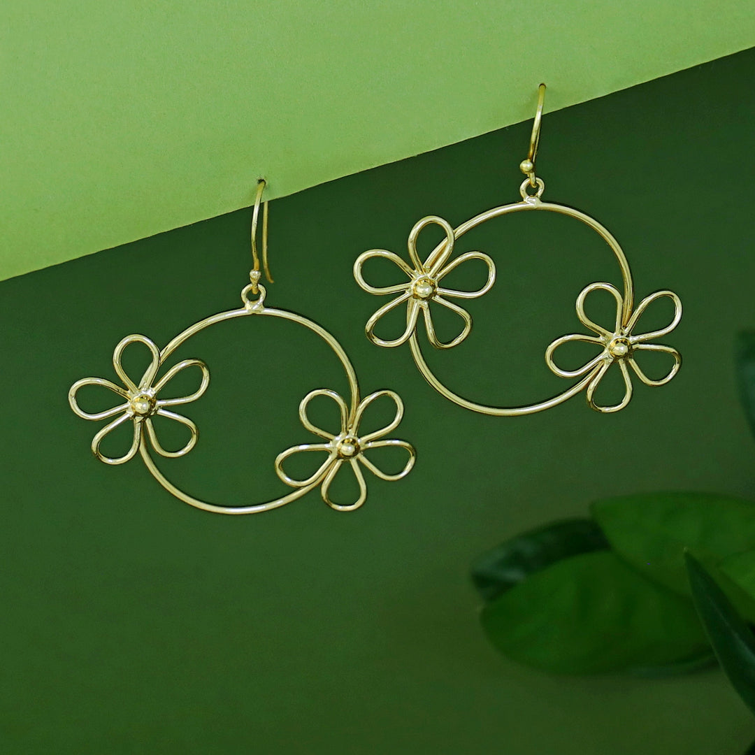 Lilly Golden Circle Dual Flower Drop